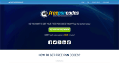 Desktop Screenshot of freepsncodesnow.net