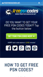 Mobile Screenshot of freepsncodesnow.net